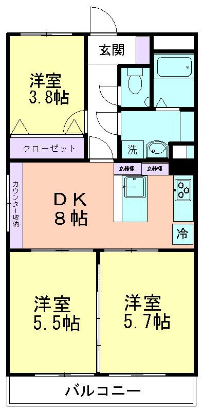 久米川ハウスの間取り