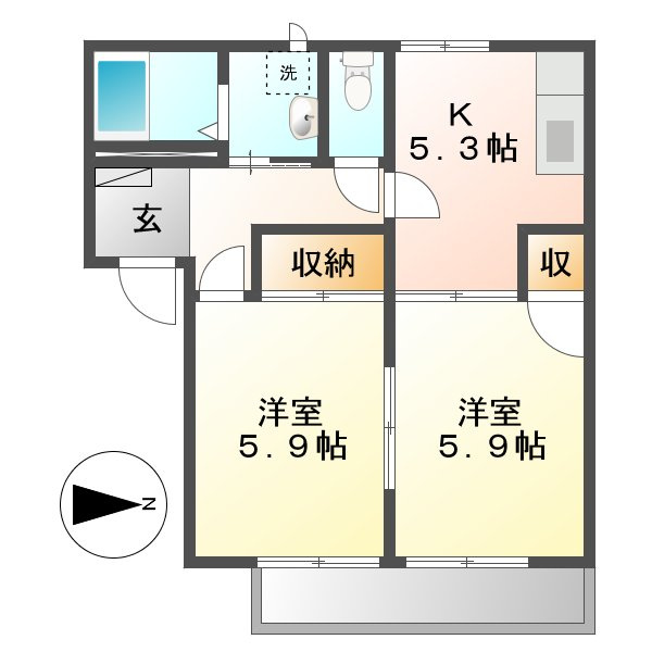 ファミールササキの間取り