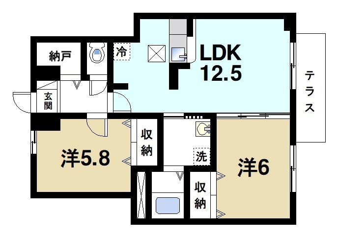 フラン・ベル（天理市）の間取り|快適な間取りです