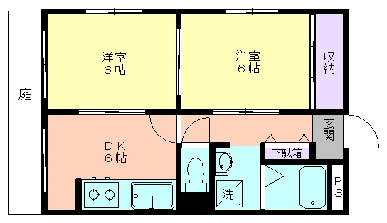 保谷グリーンマンションの間取り