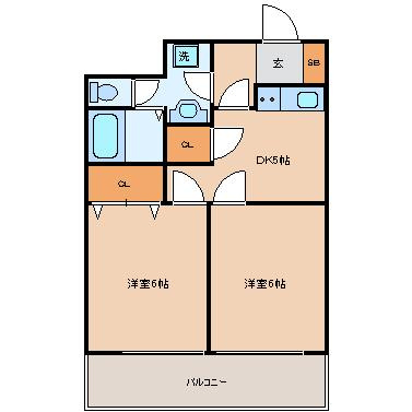 【間取り】 | ジオナ天神橋