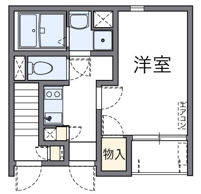 【間取り】 | 東浅草 | バストイレ別、独立洗面台あり
