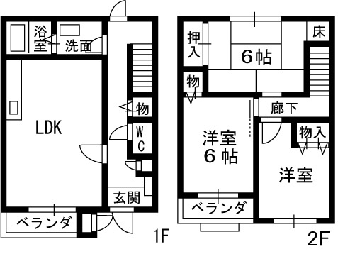 【間取り】 | ツインコートいたくら