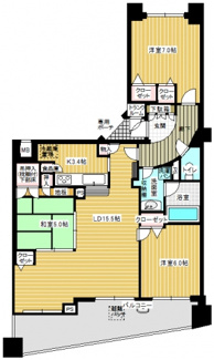 【間取り】 | セレッソコート千里山ツインヒルズ壱番館 | 81㎡超の3LDK★