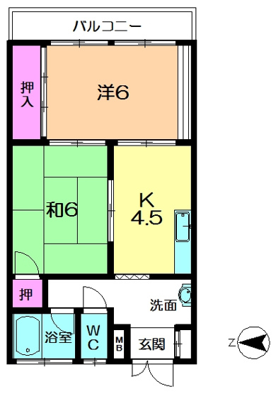 【間取り】 | クオリア西大寺