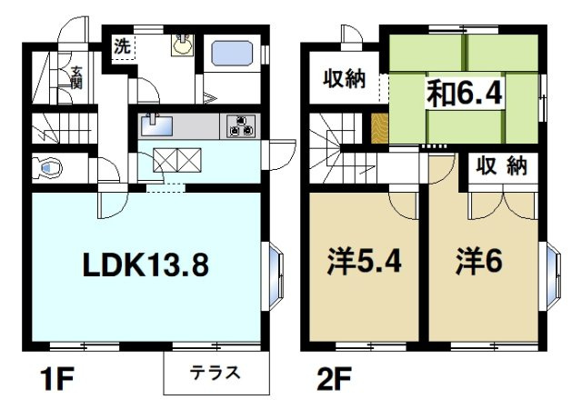 吉村メゾネットの間取り|家族で快適な生活を満喫できます