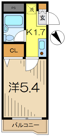 【間取り】 | コパーズアプト港南６パート２