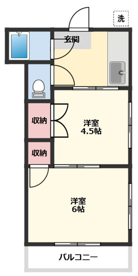 【間取り】 | 市川荘 | 間取り