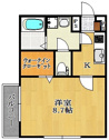 【間取り】 | ウォークインクローゼット付きのお部屋です