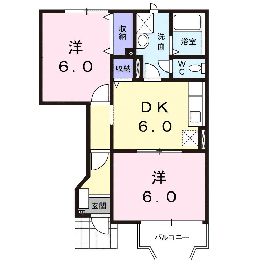 シルクガーデンの間取り