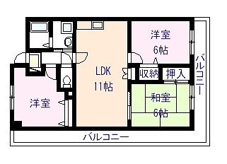 【間取り】 | ドミール川崎