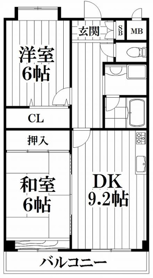 【間取り】 | 吉鴻ハイネスⅢ
