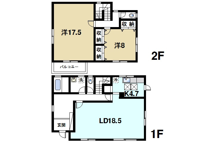 桜が丘2丁目一戸建賃貸住宅の間取り