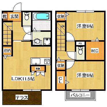 リヴィエールⅤの間取り