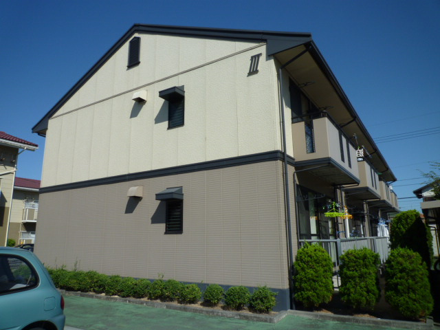 倉敷市茶屋町のアパートの外観