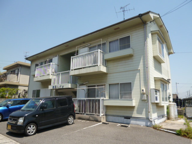 倉敷市茶屋町のアパートの外観