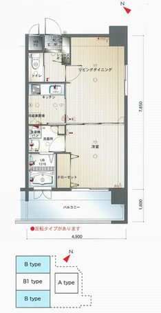 エンクレスト天神Ⅱの間取り|エンクレスト天神南Ⅱ 2021K) 間取り