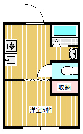【間取り】 | 白山コーポ第5