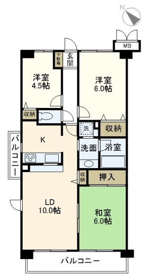 【間取り】 | モアステージ戸塚（モアステージトツカ）