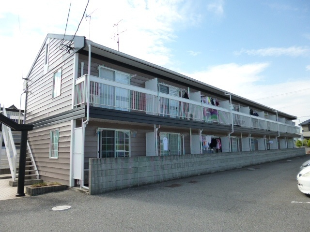 倉敷市茶屋町のアパートの外観
