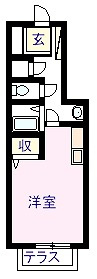 【間取り】 | エスポワール久米田