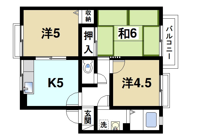 ファミイユの間取り|ご家族様でも十分住んで頂ける広さです