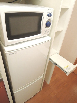 【設備】 | マロンハイツⅣ | 冷蔵庫＆電子レンジ付き