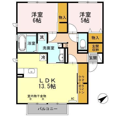 イーストヒルズ高松の間取り