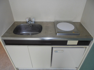 【キッチン】 | 千里山ビレッヂ | ミニ冷蔵庫付き★