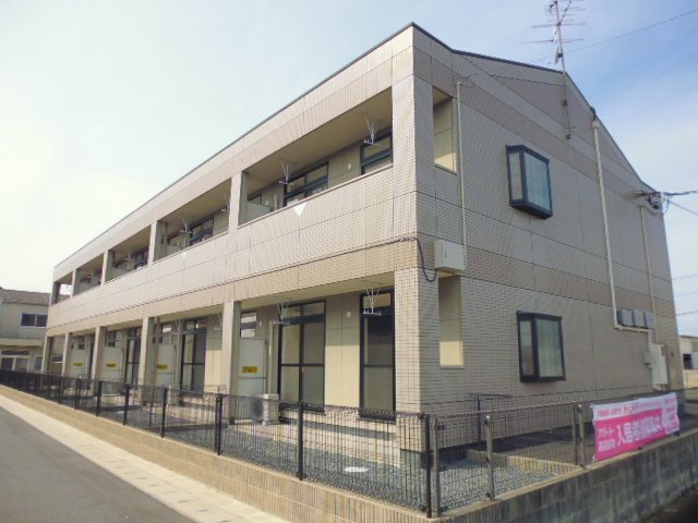 倉敷市真備町有井のアパートの外観