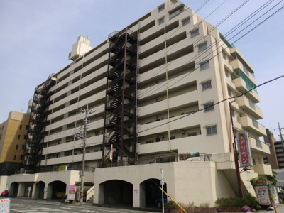 【外観】 | 最上ハイツ | リビング19帖　ペット可　飯田町エリア　高層マンション　駅から徒歩2分