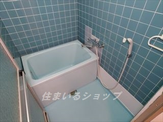 広島市安佐北区口田４丁目の賃貸マンションの浴室|サーモ付きシャワー水栓