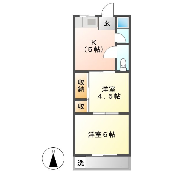 野田マンションＤの間取り
