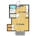 【間取り】 | バストイレ別のお部屋です