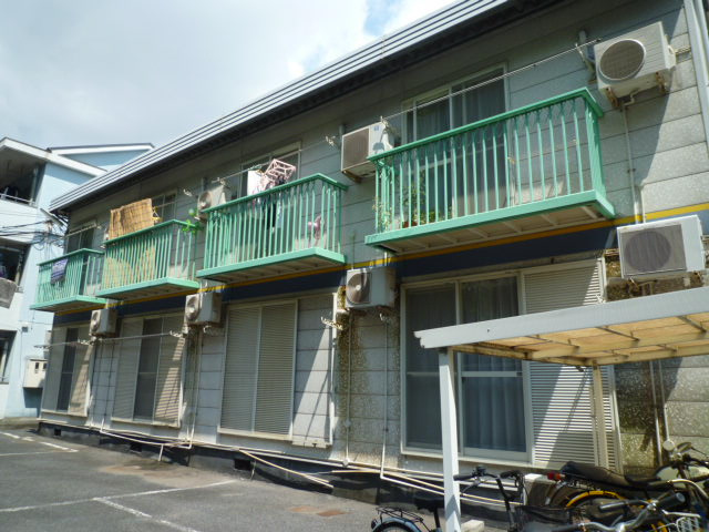 倉敷市笹沖のアパートの外観
