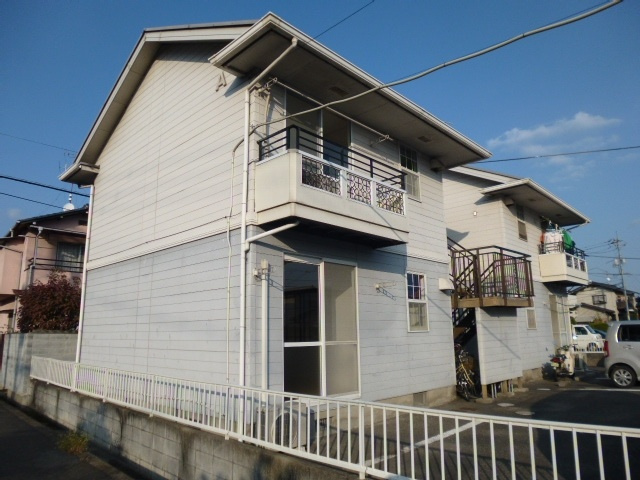 倉敷市酒津のアパートの外観