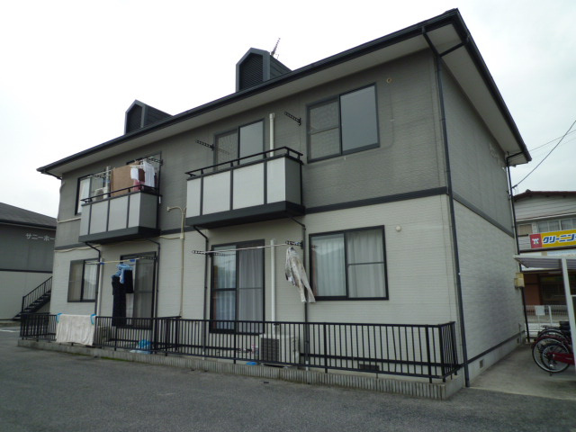 小田郡矢掛町小林のアパートの外観