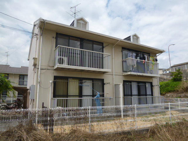 倉敷市中庄のアパートの外観