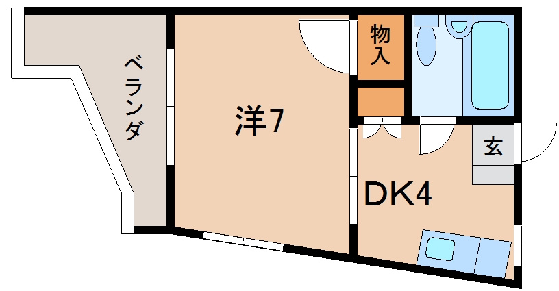 コーポフレンディーⅠの間取り