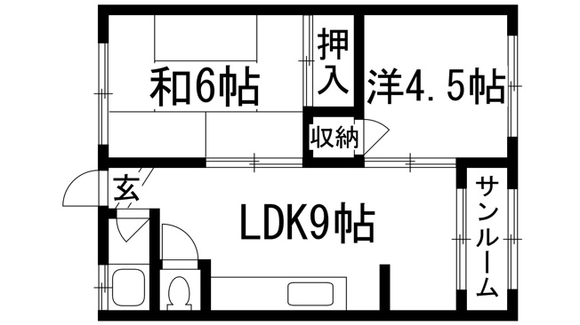 【間取り】 | 島上マンション北棟