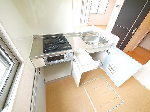 サニーコート（外山）のキッチン|きれいなキッチンです