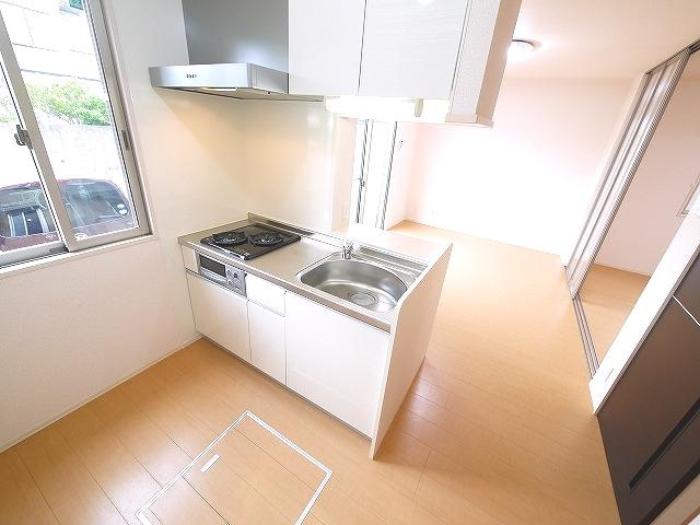 サニーコート（外山）のキッチン|きれいなキッチンです