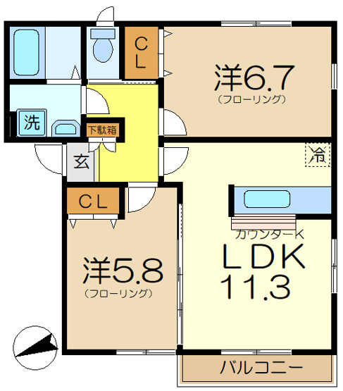 【間取り】 | サクラアベニュー