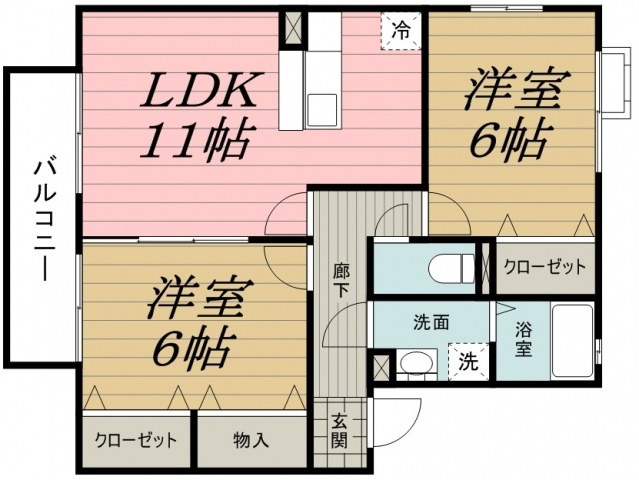 カルム都の間取り