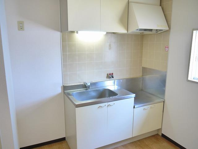 グリーンコーポ　Ａ・Ｂのキッチン|お料理しやすいキッチンです