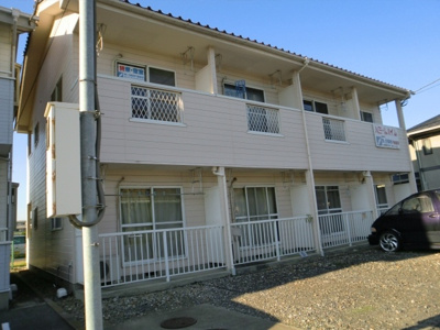 【外観】 | パミールハイム | 家賃1ヶ月分無料フレッツ光　コンビ二近い　エアコン付　バストイレ別　藤阿久町