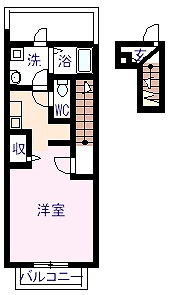 【間取り】 | ファシルカワトⅡ