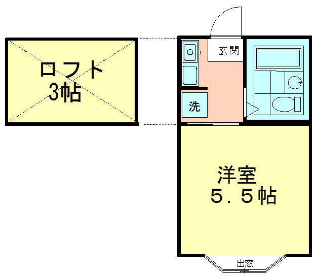 東伏見ＮＯ18プラザＵＳＡの間取り