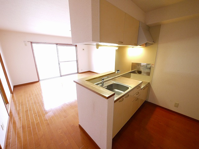 サテライトミーホA棟のキッチン|使いやすいキッチンです