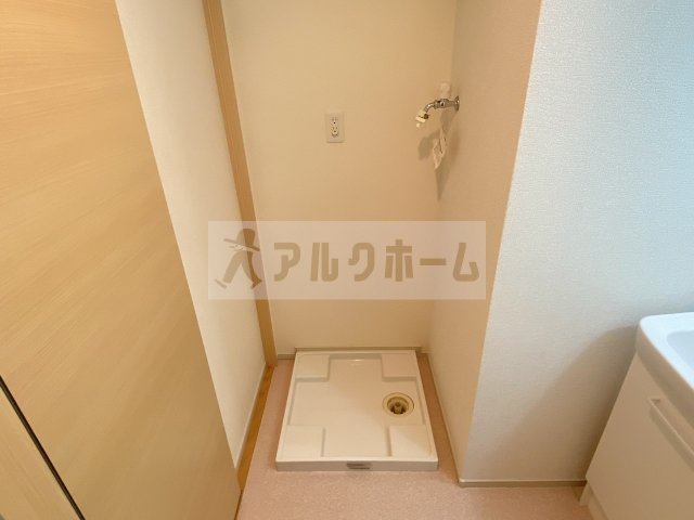 エルバウトの洗面所|エルバウト（柏原市古町　JR柏原駅）　洗濯機置き場